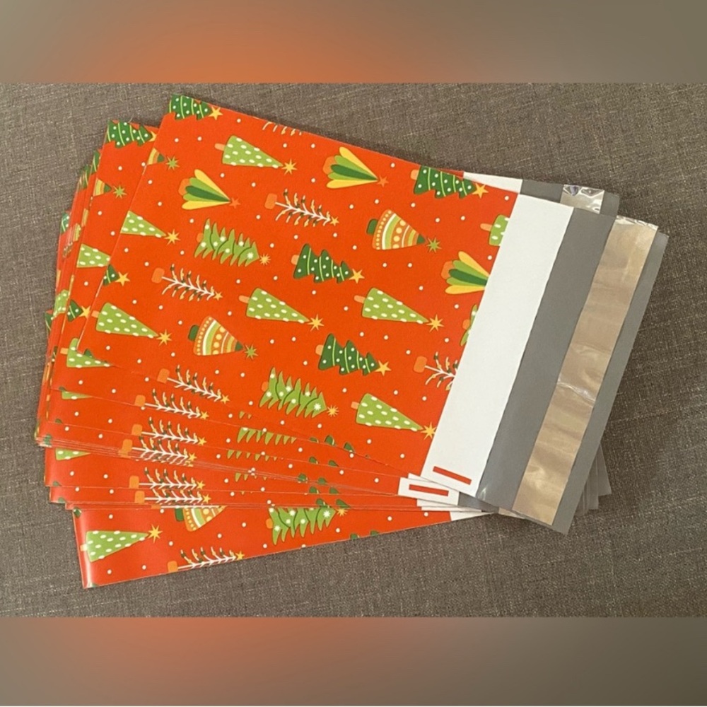 Festive Christmas Tree Polymailers (10) 4 x 6